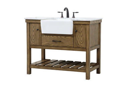 Elegant Furniture & Lighting - Clement 42 inch Single bathroom vanity in driftwood - VF60142DW veiw 8