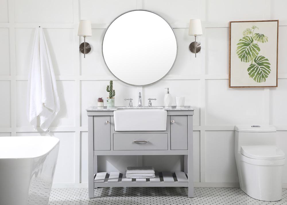 Elegant Furniture & Lighting - Clement 42 inch Single bathroom vanity in grey - VF60142GR veiw 5