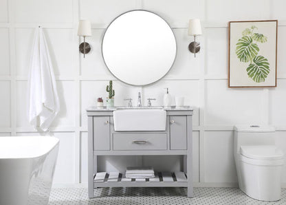 Elegant Furniture & Lighting - Clement 42 inch Single bathroom vanity in grey - VF60142GR veiw 5