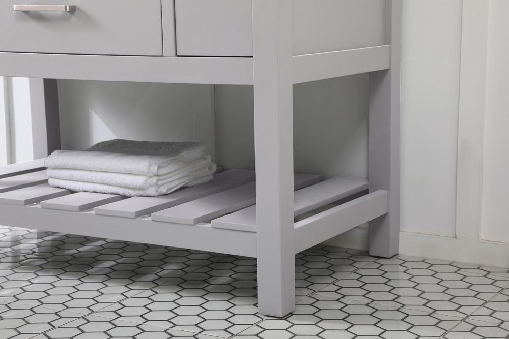 Elegant Furniture & Lighting - Clement 42 inch Single bathroom vanity in grey - VF60142GR veiw 7