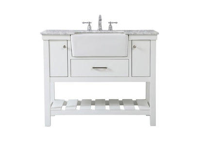 Elegant Furniture & Lighting - Clement 42 inch Single bathroom vanity in white - VF60142WH veiw 1