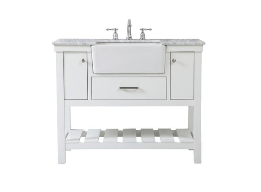 Elegant Furniture & Lighting - Clement 42 inch Single bathroom vanity in white - VF60142WH veiw 1