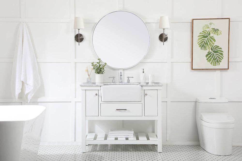 Elegant Furniture & Lighting - Clement 42 inch Single bathroom vanity in white - VF60142WH veiw 5