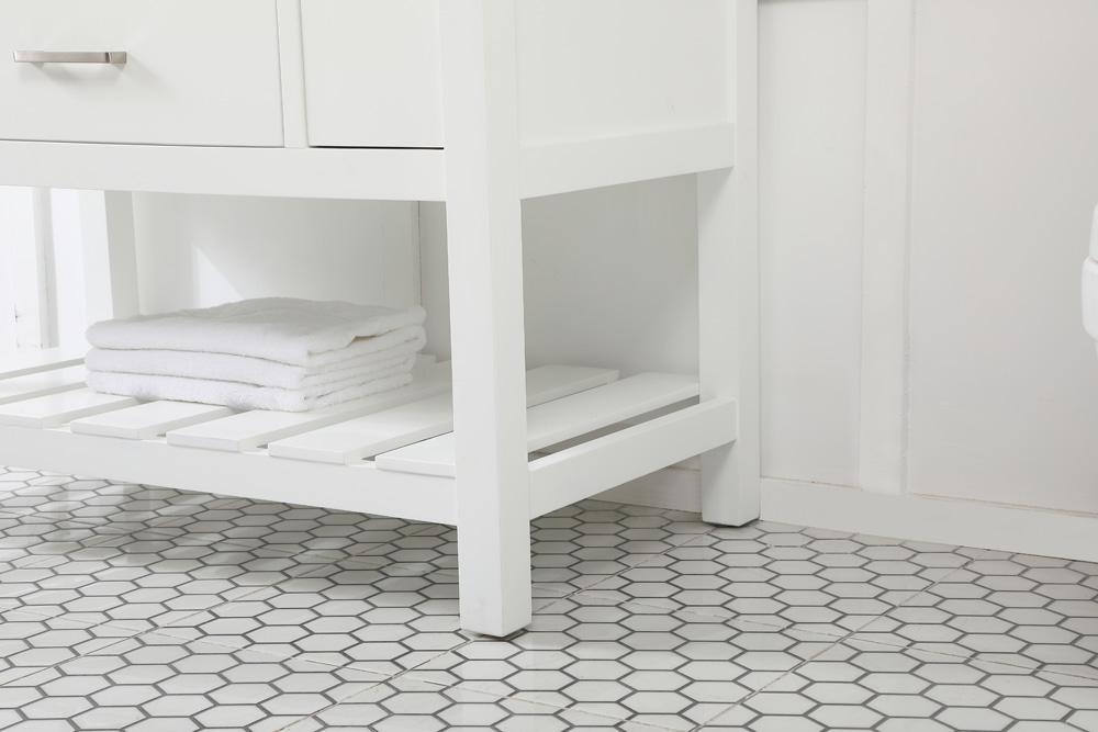 Elegant Furniture & Lighting - Clement 42 inch Single bathroom vanity in white - VF60142WH veiw 7