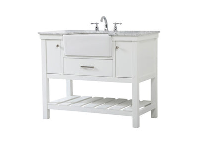Elegant Furniture & Lighting - Clement 42 inch Single bathroom vanity in white - VF60142WH veiw 8
