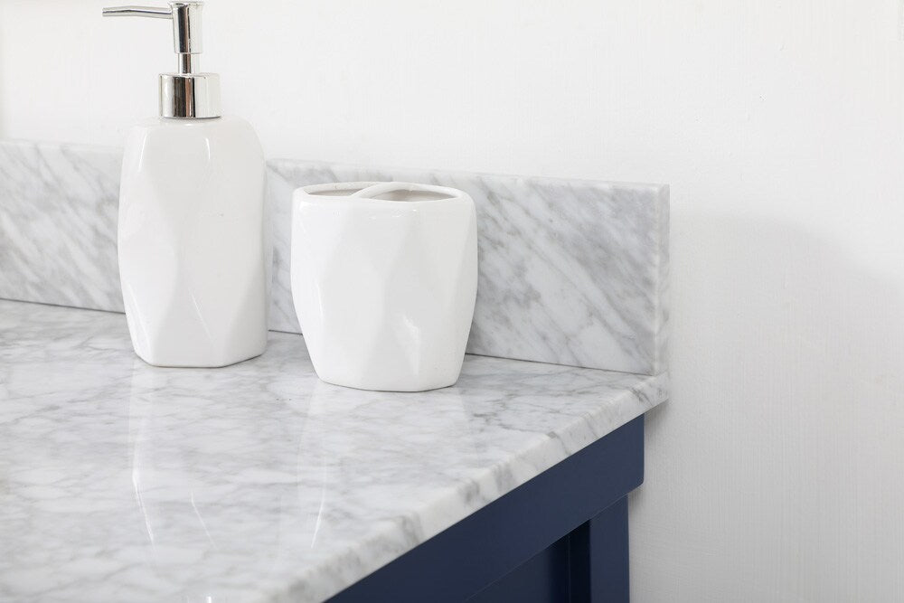 Elegant Furniture & Lighting - Clement 42 inch Single bathroom vanity in blue with backsplash - VF60142BL-BS veiw 6