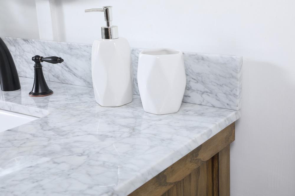 Elegant Furniture & Lighting - Clement 42 inch Single bathroom vanity in driftwood with backsplash - VF60142DW-BS veiw 6