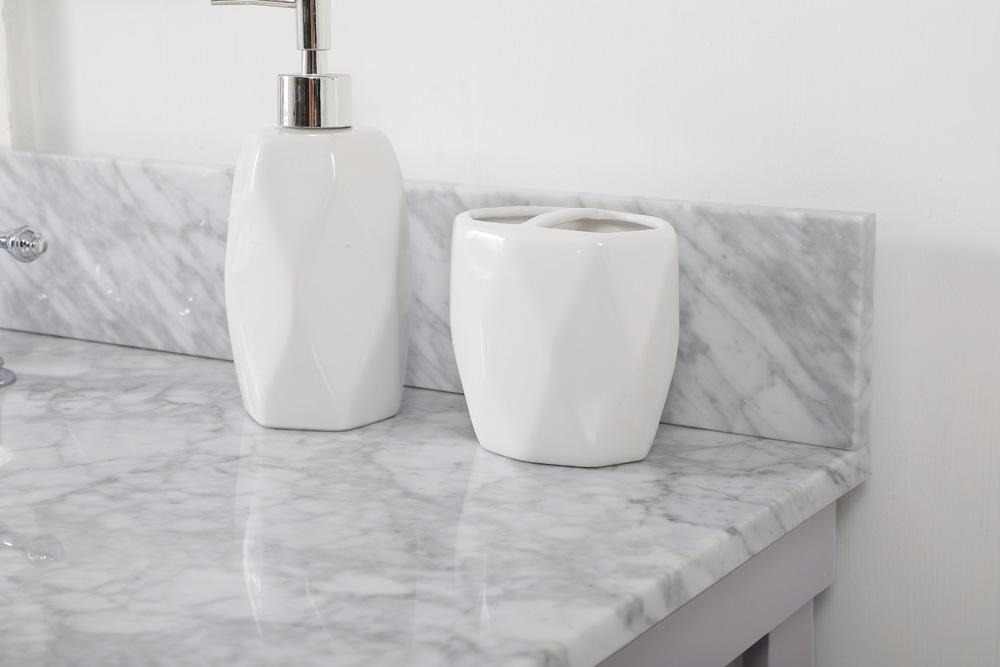 Elegant Furniture & Lighting - Clement 42 inch Single bathroom vanity in grey with backsplash - VF60142GR-BS veiw 6