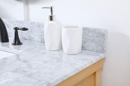 Elegant Furniture & Lighting - Clement 42 inch Single bathroom vanity in natural wood with backsplash - VF60142NW-BS veiw 6