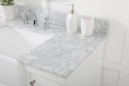 Elegant Furniture & Lighting - Clement 42 inch Single bathroom vanity in white with backsplash - VF60142WH-BS veiw 6