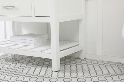 Elegant Furniture & Lighting - Clement 42 inch Single bathroom vanity in white with backsplash - VF60142WH-BS veiw 7