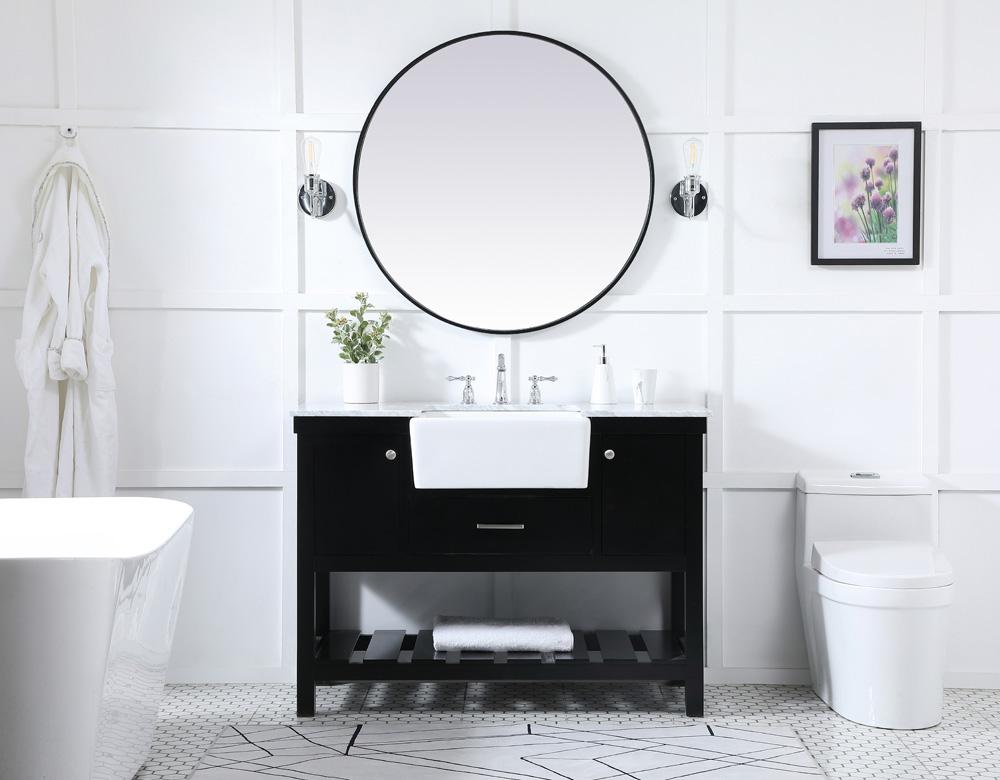Elegant Furniture & Lighting - Clement 48 inch Single bathroom vanity in black - VF60148BK veiw 5