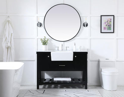 Elegant Furniture & Lighting - Clement 48 inch Single bathroom vanity in black - VF60148BK veiw 5