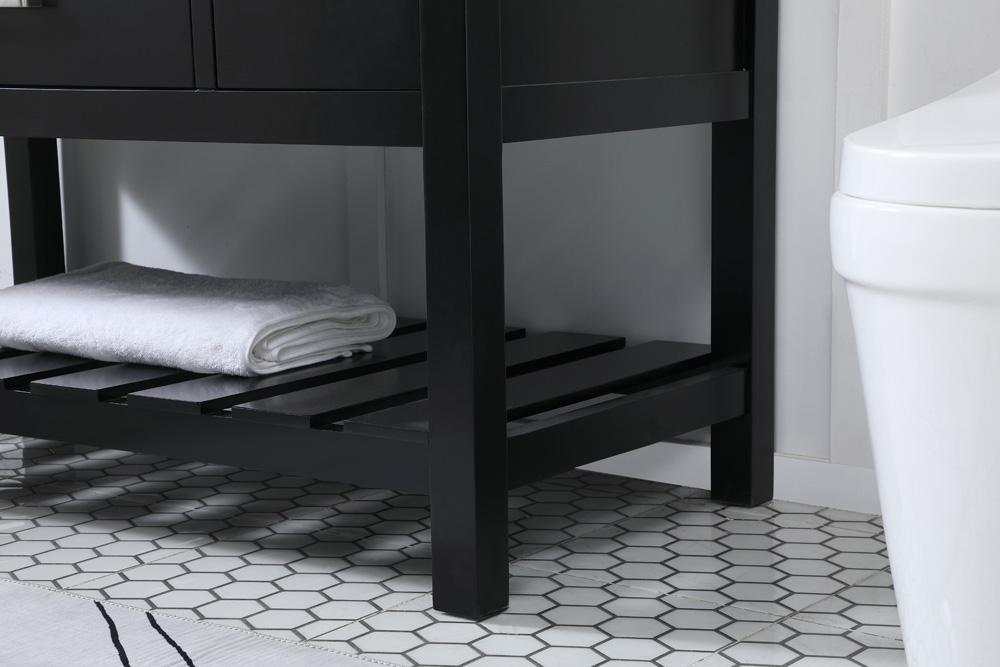Elegant Furniture & Lighting - Clement 48 inch Single bathroom vanity in black - VF60148BK veiw 7