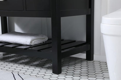 Elegant Furniture & Lighting - Clement 48 inch Single bathroom vanity in black - VF60148BK veiw 7