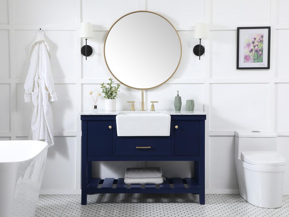 Elegant Furniture & Lighting - Clement 48 inch Single bathroom vanity in blue - VF60148BL veiw 5