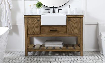 Elegant Furniture & Lighting - Clement 48 inch Single bathroom vanity in driftwood - VF60148DW veiw 2