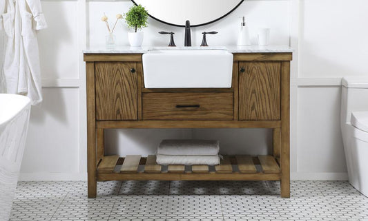 Elegant Furniture & Lighting - Clement 48 inch Single bathroom vanity in driftwood - VF60148DW veiw 2