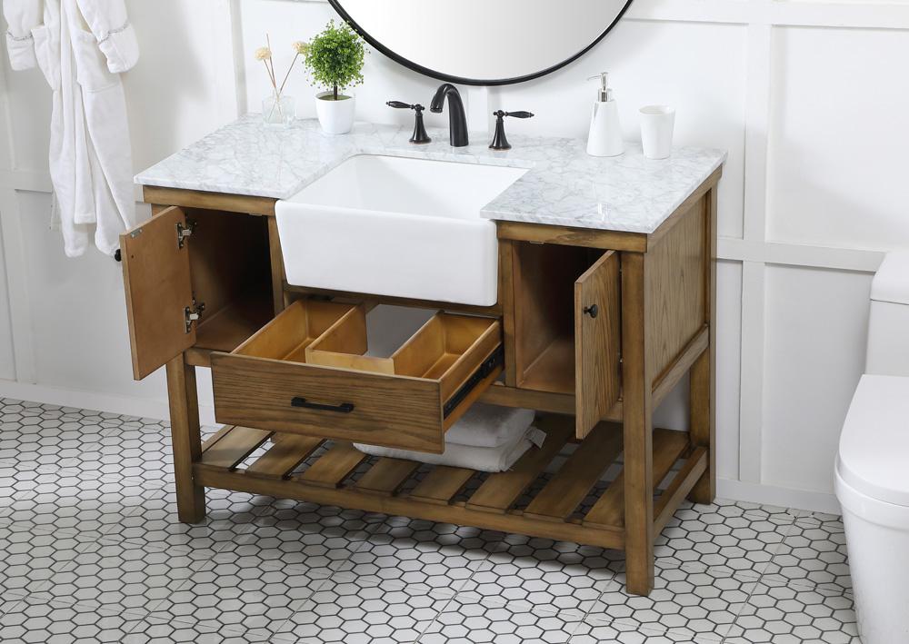 Elegant Furniture & Lighting - Clement 48 inch Single bathroom vanity in driftwood - VF60148DW veiw 4