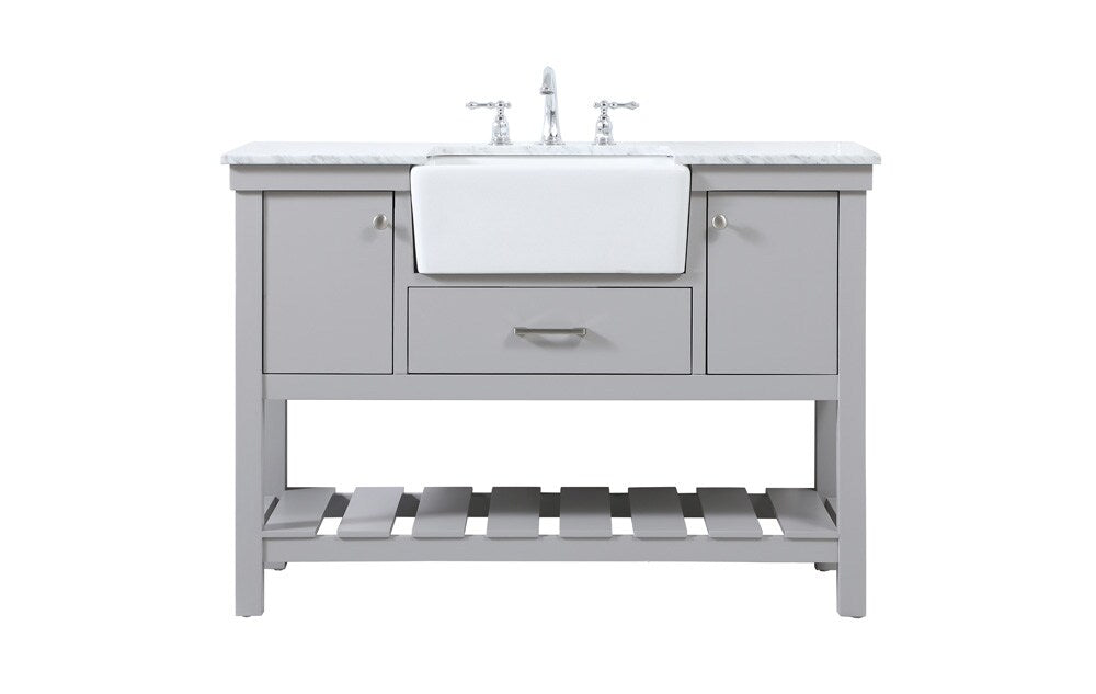 Elegant Furniture & Lighting - Clement 48 inch Single bathroom vanity in grey - VF60148GR veiw 1
