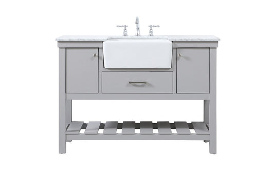 Elegant Furniture & Lighting - Clement 48 inch Single bathroom vanity in grey - VF60148GR veiw 1