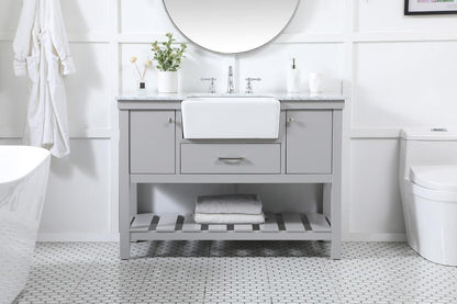 Elegant Furniture & Lighting - Clement 48 inch Single bathroom vanity in grey - VF60148GR veiw 2