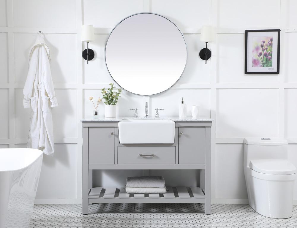 Elegant Furniture & Lighting - Clement 48 inch Single bathroom vanity in grey - VF60148GR veiw 5