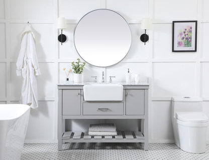 Elegant Furniture & Lighting - Clement 48 inch Single bathroom vanity in grey - VF60148GR veiw 5