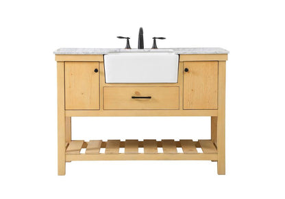 Elegant Furniture & Lighting - Clement 48 inch Single bathroom vanity in natural wood - VF60148NW veiw 1