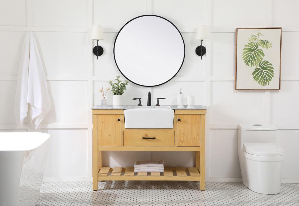 Elegant Furniture & Lighting - Clement 48 inch Single bathroom vanity in natural wood - VF60148NW veiw 5