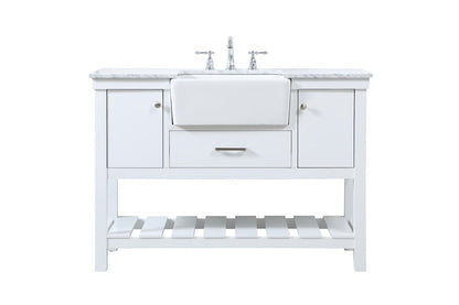 Elegant Furniture & Lighting - Clement 48 inch Single bathroom vanity in white - VF60148WH veiw 1