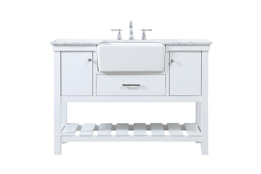 Elegant Furniture & Lighting - Clement 48 inch Single bathroom vanity in white - VF60148WH veiw 1