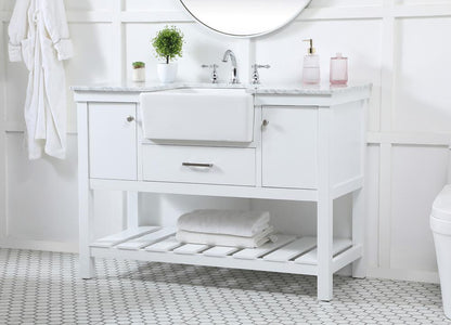 Elegant Furniture & Lighting - Clement 48 inch Single bathroom vanity in white - VF60148WH veiw 3