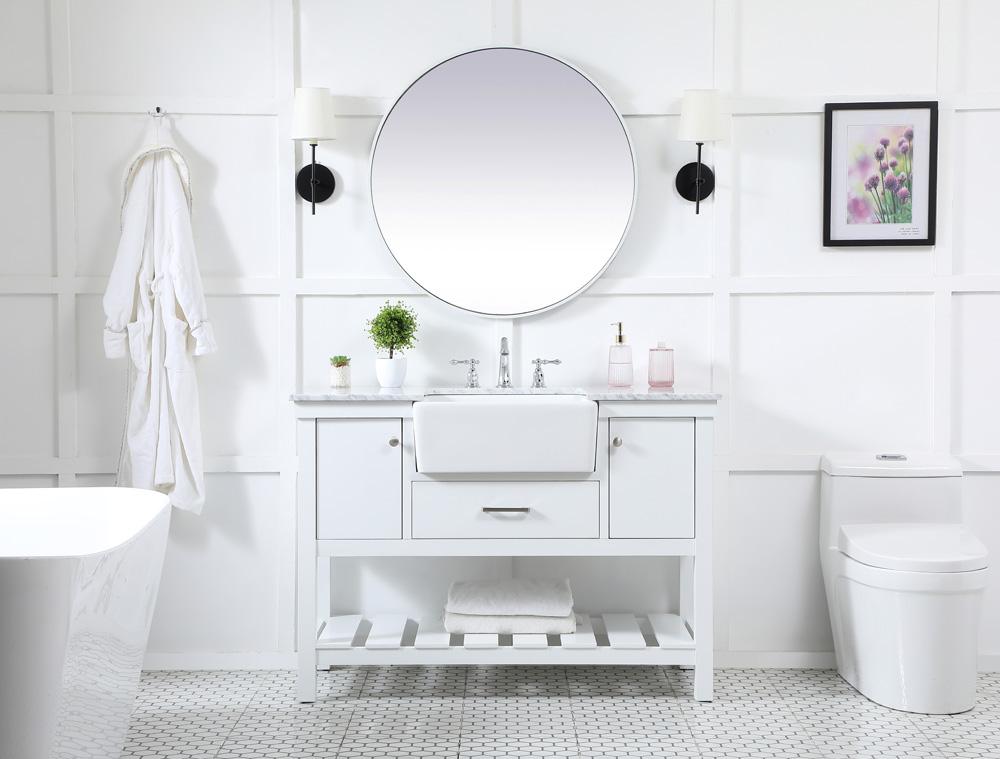 Elegant Furniture & Lighting - Clement 48 inch Single bathroom vanity in white - VF60148WH veiw 5