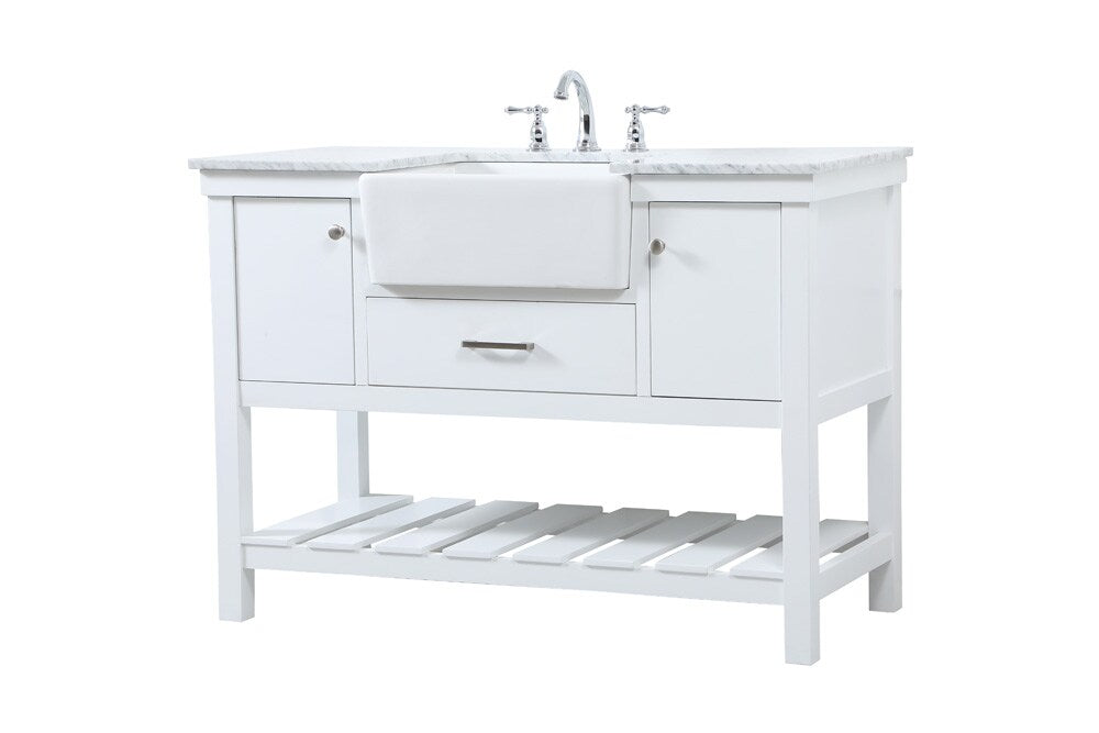 Elegant Furniture & Lighting - Clement 48 inch Single bathroom vanity in white - VF60148WH veiw 8