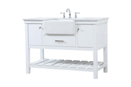 Elegant Furniture & Lighting - Clement 48 inch Single bathroom vanity in white - VF60148WH veiw 8