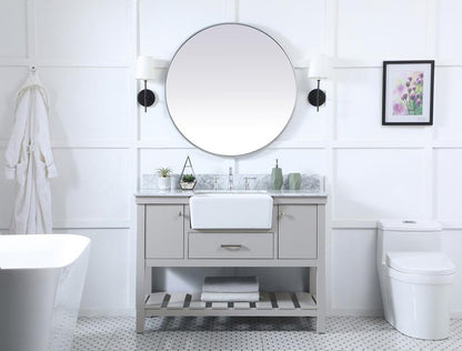 Elegant Furniture & Lighting - Clement 48 inch Single bathroom vanity in grey with backsplash - VF60148GR-BS veiw 5