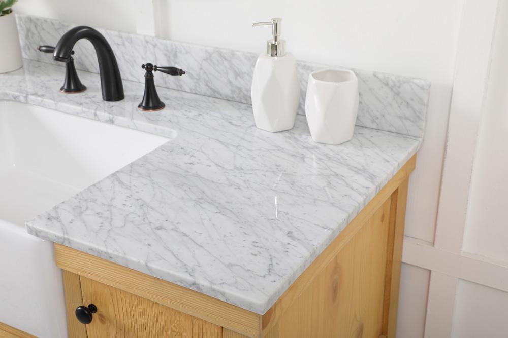 Elegant Furniture & Lighting - Clement 48 inch Single bathroom vanity in natural wood with backsplash - VF60148NW-BS veiw 6