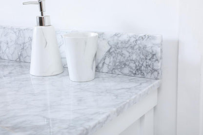 Elegant Furniture & Lighting - Clement 48 inch Single bathroom vanity in white with backsplash - VF60148WH-BS veiw 6