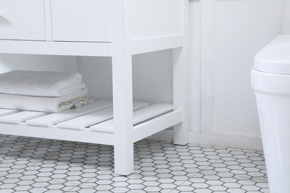 Elegant Furniture & Lighting - Clement 48 inch Single bathroom vanity in white with backsplash - VF60148WH-BS veiw 7