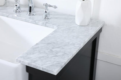 Elegant Furniture & Lighting - Clement 60 inch double bathroom vanity in black - VF60160DBK veiw 6