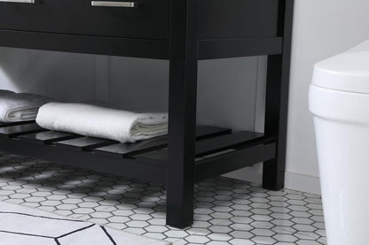 Elegant Furniture & Lighting - Clement 60 inch double bathroom vanity in black - VF60160DBK veiw 7