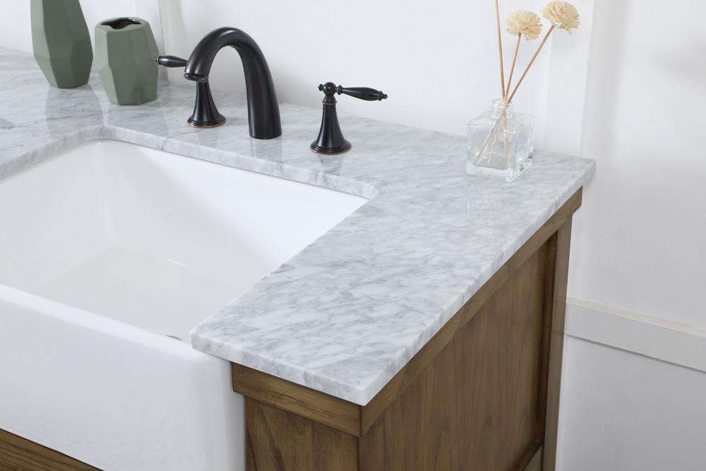 Elegant Furniture & Lighting - Clement 60 inch double bathroom vanity in driftwood - VF60160DDW veiw 6