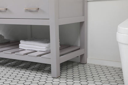 Elegant Furniture & Lighting - Clement 60 inch double bathroom vanity in grey - VF60160DGR veiw 7