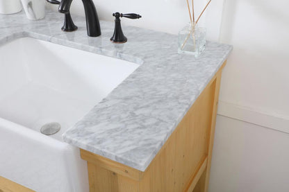 Elegant Furniture & Lighting - Clement 60 inch double bathroom vanity in natural wood - VF60160DNW veiw 6