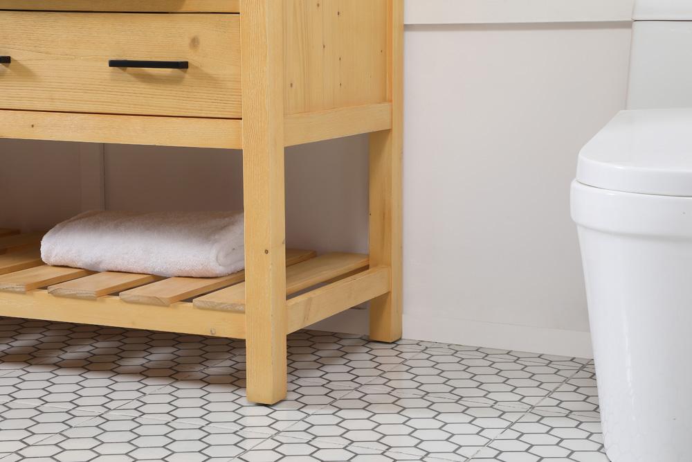 Elegant Furniture & Lighting - Clement 60 inch double bathroom vanity in natural wood - VF60160DNW veiw 7