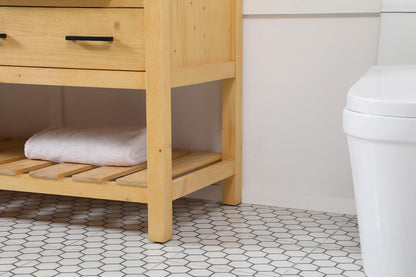 Elegant Furniture & Lighting - Clement 60 inch double bathroom vanity in natural wood - VF60160DNW veiw 7