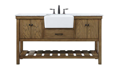 Elegant Furniture & Lighting - Clement 60 inch Single bathroom vanity in driftwood - VF60160DW veiw 1