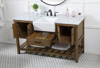 Elegant Furniture & Lighting - Clement 60 inch Single bathroom vanity in driftwood - VF60160DW veiw 4