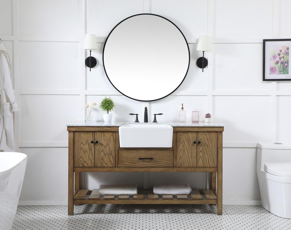 Elegant Furniture & Lighting - Clement 60 inch Single bathroom vanity in driftwood - VF60160DW veiw 5